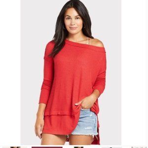 Free People North Shore Thermal Knit Tunic Top